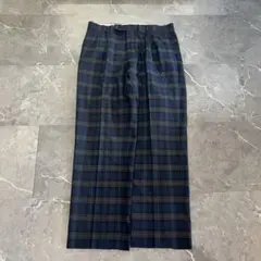 wide wool slacks archive checkウール ワイドパンツのサムネイル