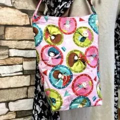 ♡ミニバッグ♡ハンドメイド　ロラライハリス ロラライハリス ソーイングレディ ワンハンドルミニバッグ