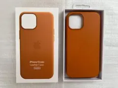 Phone 13 mini 純正 レザーケース（ゴールデンブラウン）