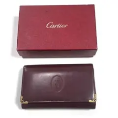 【美品】 Cartier カルティエ マストライン 二つ折り財布 L字ファスナー