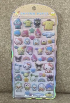 国内正規品　サンリオキャラクターズ　コットンパフィーシール