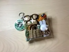 ガチャ詰めポーチ カフェ ドーナツ コーヒー ミッフィー
