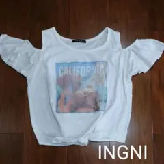 イング オフショルダーシャツ