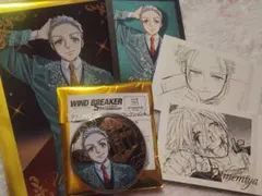 WIND BREAKER展 原画展 ウィンブレ展 缶バッジ 梅宮一 WIND BREAKER 原画展 梅宮一 缶バッジ3個セット - メルカリ