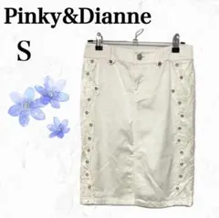 【ピンキー＆ダイアン】上品レースタイトスカート 春夏　デートコーデ　ひざ丈　S