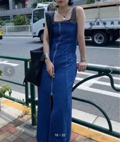 ジーナシス新品未使用2WAYデニムベアワンピース