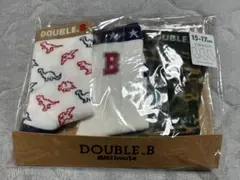 DOUBLE.B キッズ靴下 3足セット 15-17cm