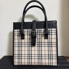 北8407]BURBERRY ノバチェック ハンドバッグ バーバリー - メルカリ