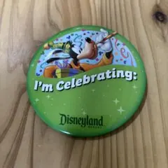 【日本未発売】カリフォルニアディズニー　入園記念　缶バッジ