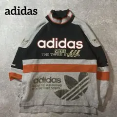 80s アディダス 日本製 デサント製 ヴィンテージ ロゴプリント スウェット