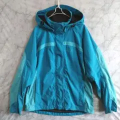 A976　JackWolfskin　マウンテンパーカ　L　緑　US古着　レディス