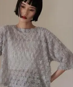 LOWRYS FARMフェザーチュール5S＊グレーFREEサイズ