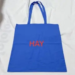 HAY　TOTE　ブルー　赤　ロゴ　トートバッグ　エコバッグのサムネイル
