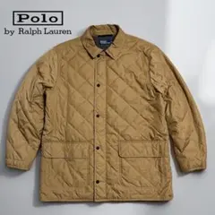 【美品】ポロラルフローレン キルティングジャケット ベージュ LL 正規品