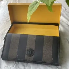 フェンディ　FENDI ペカン柄　長財布　ストライプ　ヴィンテージのサムネイル