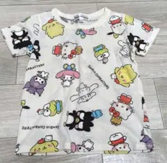 Sanrio Characters 総柄 Tシャツ 110cm