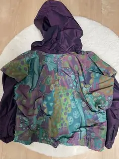 KAR フード付きジャンパー 紫と緑