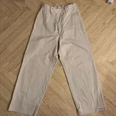 MHL, WASHED CHINO COTTON TROUSERS ivoryのサムネイル