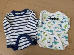 babyGAP ベビー服 6-12ヶ月 ストライプ・恐竜柄 2点セット