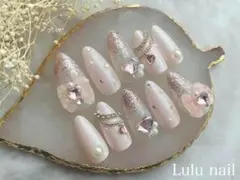 ◼️NO.2718　ネイルチップ　量産型ネイル　地雷ネイル　韓国　リボン