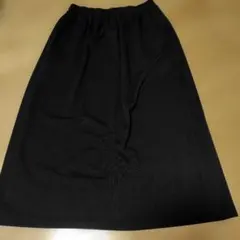 【美品】noannu ロングスカート　LLサイズ ブラック