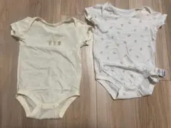 100%綿　トップバリュ 90cm ロンパース 2点セット新品　肌着