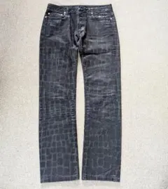 08SS Dior HOMME クリス期 シルバーコーティングデニムパンツ - メルカリ