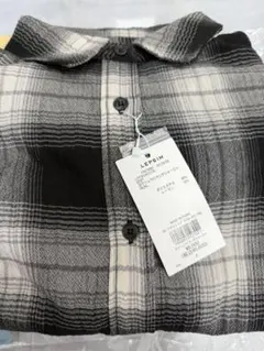 楊柳チェック袖シャーリングシャツ　レプシィム　新品未使用　今季新作