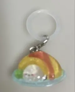 オムライス アザラシ チャーム キーホルダー
