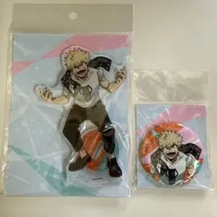 ヒロアカ　爆豪勝己　アクリルスタンド　缶バッジ TaF Ver.