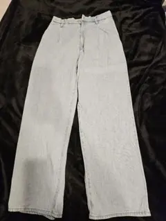 Uniqlo ドレープデニムタックパンツ Blue S