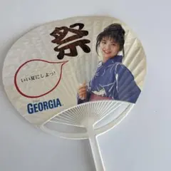 GEORGIA ジョージア ノベルティ 飯島直子うちわ 祭のサムネイル