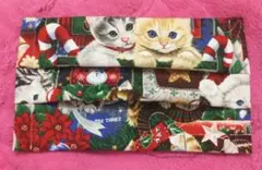 ネコ柄インナーマスク 猫柄インナーマスク ねこ柄インナーマスク クリスマスネコ柄