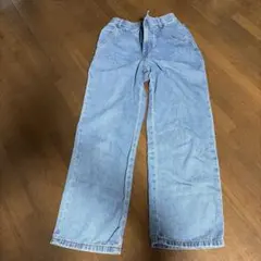 GU キッズ デニムパンツ ライトブルー