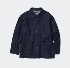 ユニクロ　デニム　ジャケット　メンズ　デニムカバーオール　S