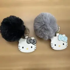 ハローキティ　ふわふわファーチャーム