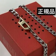 DEISEL ディーゼル　Dロゴネックレス　DX1343 スチール