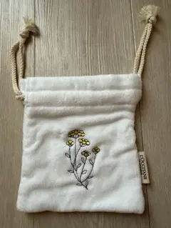 【新品】L'OCCITANE ロクシタン 巾着 ポーチ ホワイトのサムネイル