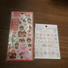 モンチッチ　他　シール　2個　セット　新品