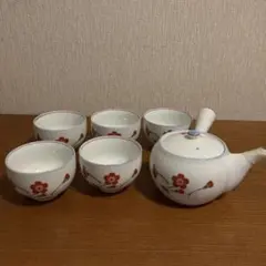 急須と湯呑み5客セット　　昭和レトロ