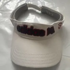 adidas サンバイザー ホワイト 調整可能　ゴルフ　アディダス