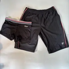 FILAフィラ　L　黒　メンズフィットネス水着＋アンダー 2点SET 新品