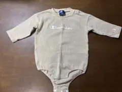 【匿名配送】Champion チャンピオン　ベージュ　ロンパース　80