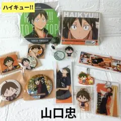 ハイキュー　山口忠　缶バッジ　アクスタ　アクキー　ステッカー　シール　フィギュア