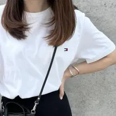TOMMY HILFIGER クルーネック Tシャツ ホワイト M