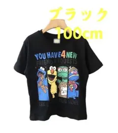 激安SALE 男女兼用　キッズ　夏服　半袖　プリントキャラクター　ブラック