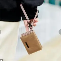 デイリーラシット　裏張りナイロン型押し　三つ折財布