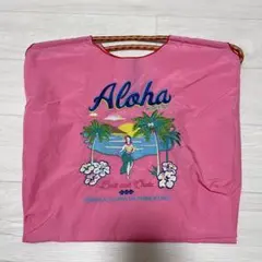 あ*ん様 未使用【Ball&Chain】ALOHA ハワイ 刺繍エコバッグ トー