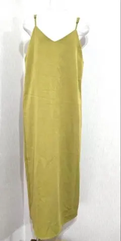 Discoat キャミワンピース マスタ-ドイエローVネック ロング丈