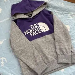 THE NORTH FACE フード付きパーカー 紫/グレー